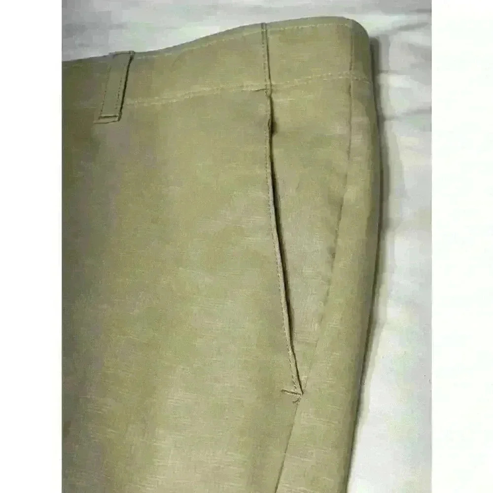 Pebble Beach Mens Size 32 Golf Shorts Dry-Luxe Performance Khaki Tan Flat Front - Picture 5 of 10